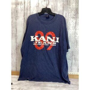 OOs 90s Elenagilbert grunge brother rugged Karl Kani Jeans 1989 T-Shirt 2XL Blue